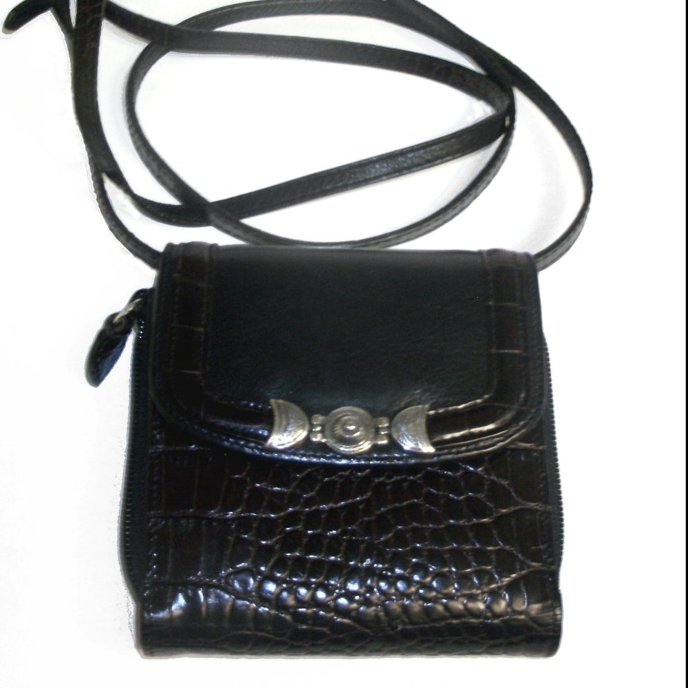 Brighton Leather Wallet with Strap WOC